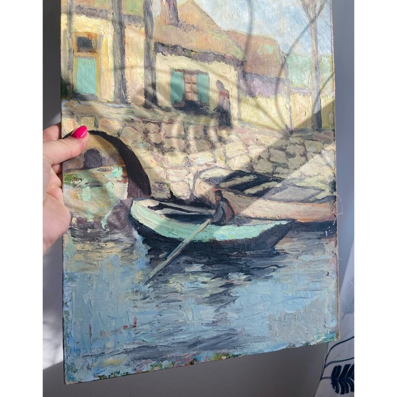 Beautiful vintage signed oil painting - Picture 4 of 6